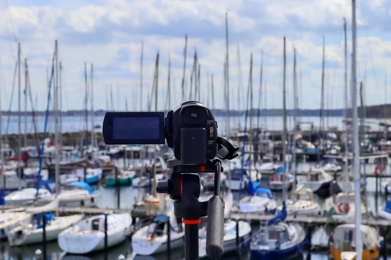 photo camera at the port