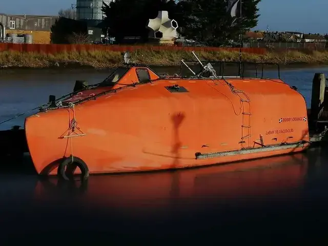 North Sea Oil Rig Lifeboat