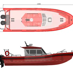  Fire And Rescue Boat PHS-R1200