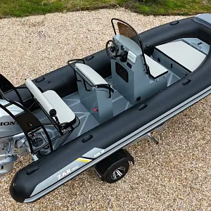 2024 Zar Mini Boats RIB PRO 16 + Honda BF80 + Road Trailer